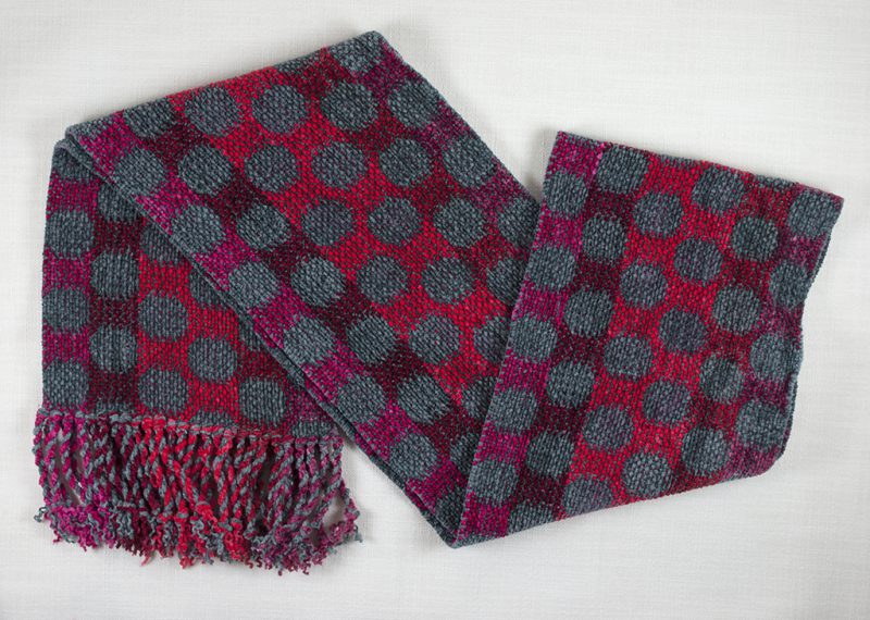 Red and Gray Dots Scarf 02 copy