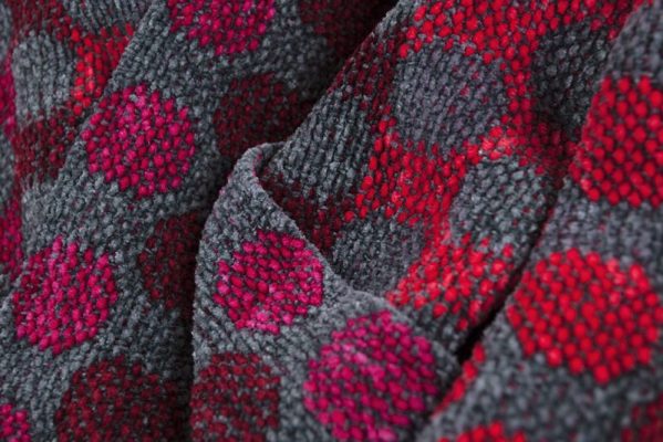 Red and Gray Dots Scarf 05 copy